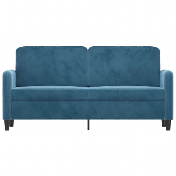 2-sitssoffa blå 140 cm sammet