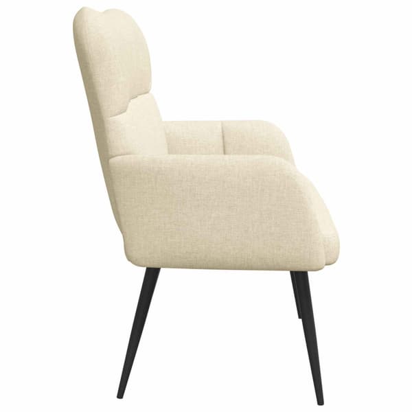 Tvåsitssoffa Kräm 115 x 61 x 87 cm tyg