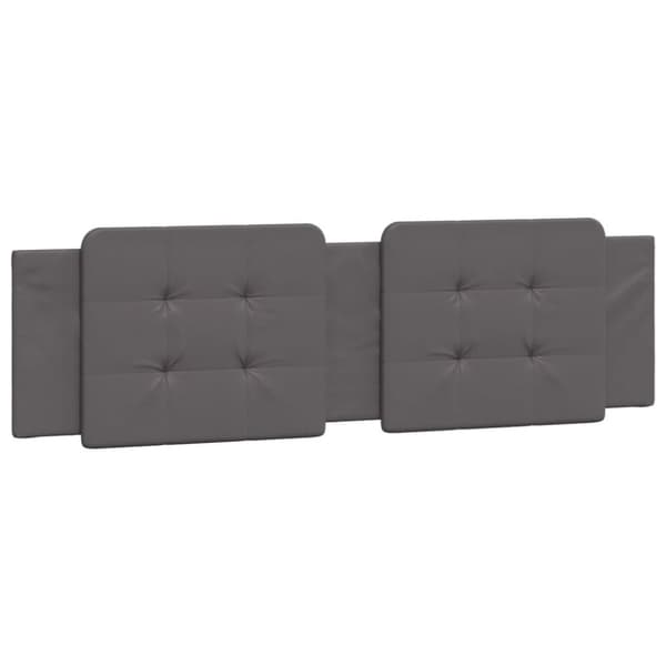 Bed Frame with LED without Mattress "Zadar" Grey 180x200 cm