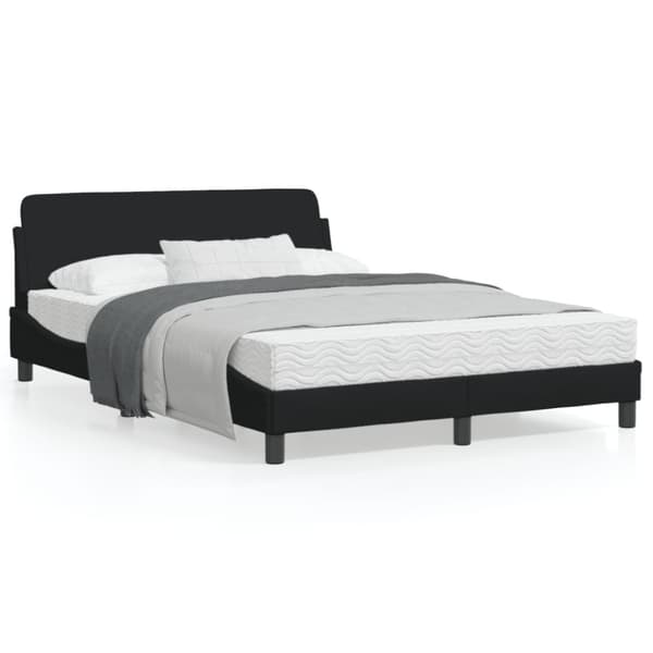 Bed Frame "Dover" Black 140x190 cm Fabric