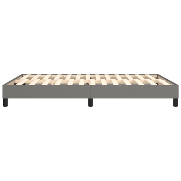 Boxspring-sängram mörkgrå 140x200 cm tyg