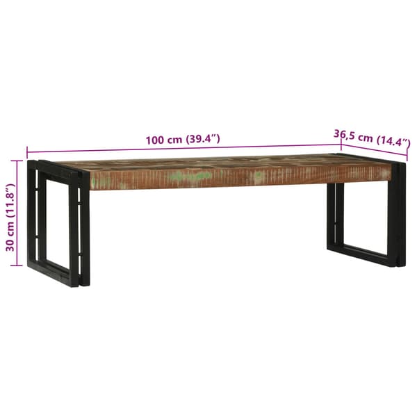 Kaffeebord 2 pcs Flerfärgsdesign Solid återvunnen trä