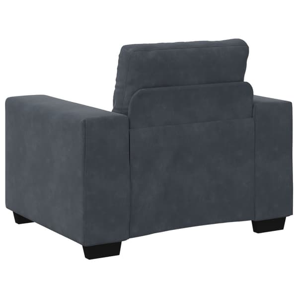 Soffset 3 pcs Mörkgrå 221 x 80 x 80 cm Sammet