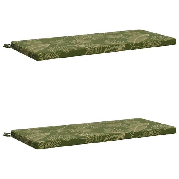 2-delade Bänk Kuddar SOEST 2 st 100% Polyester Bladdesign