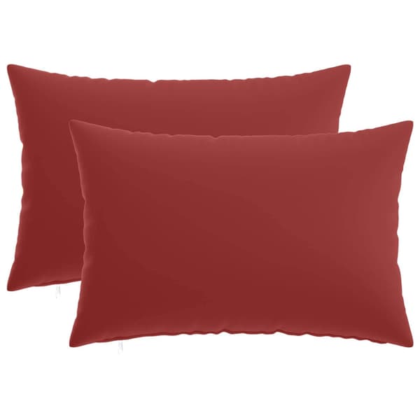 Kuddöverdrag 2 st HEERLEN Vinröd 50 x 80 cm Polyester