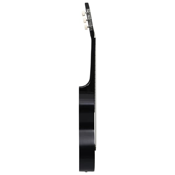 Klassisk gitarr för nybörjare 8 delar svart 1/2 34"