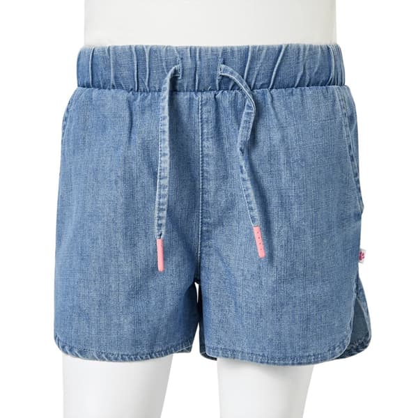 Barnshorts denimblå 104