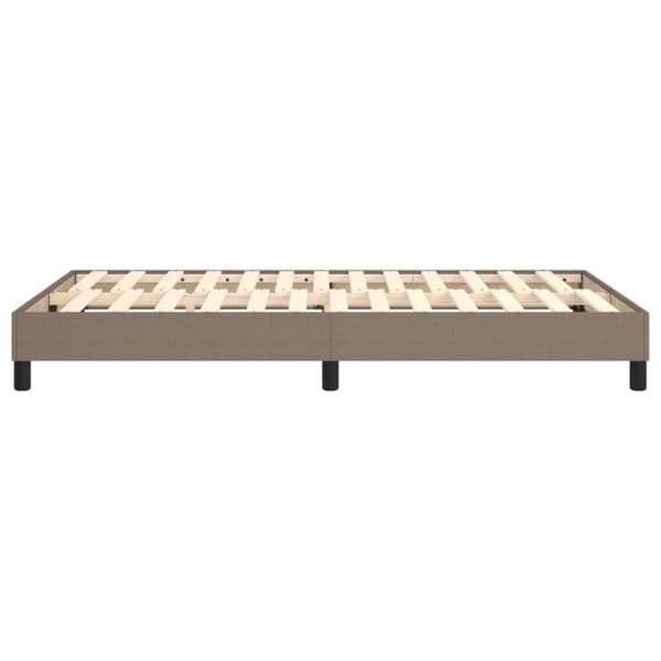 Boxspring-sängram taupe 120x200 cm tyg