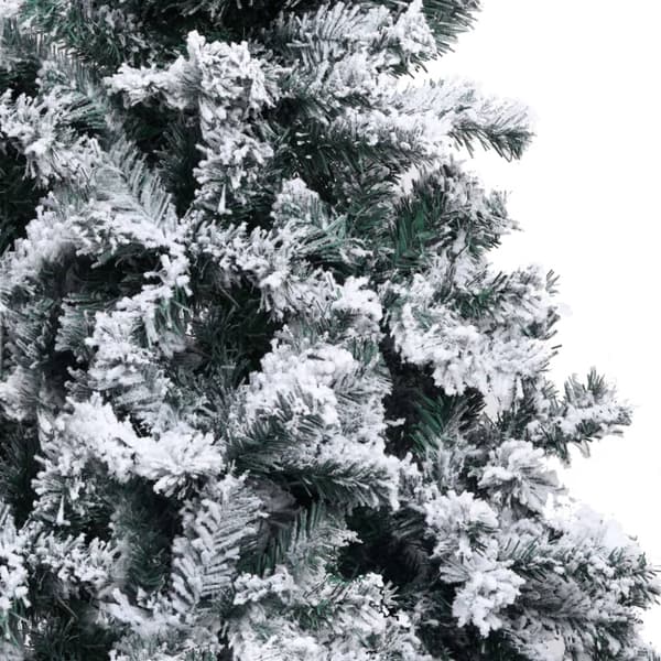 Plastgran med snö grön 150 cm PVC