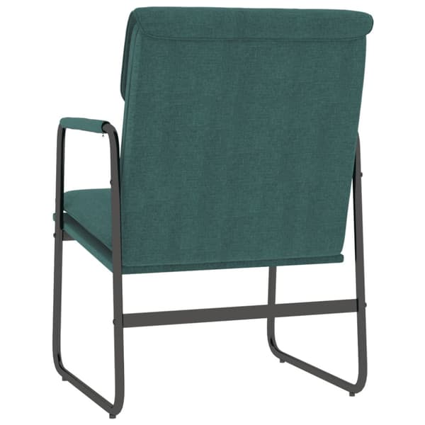 Loungestol mörkgrön 55x64x80 cm tyg