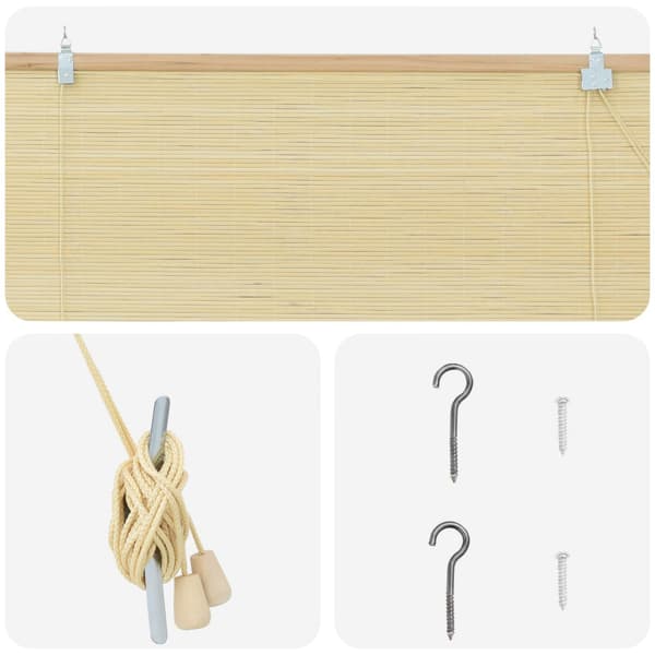 Rullgardin Naturlig 50 x 220 cm Bambu