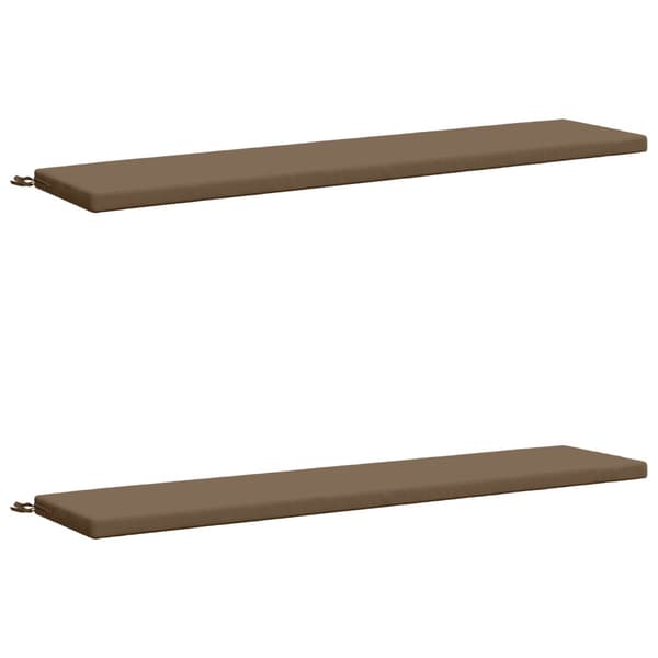 2-delade Bänk Kuddar SOEST 2 st 100% Polyester Taupe