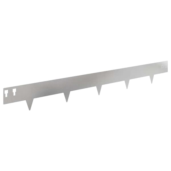 Kant för gräsmatta 30 pcs 100 x 12 cm Stål Silver