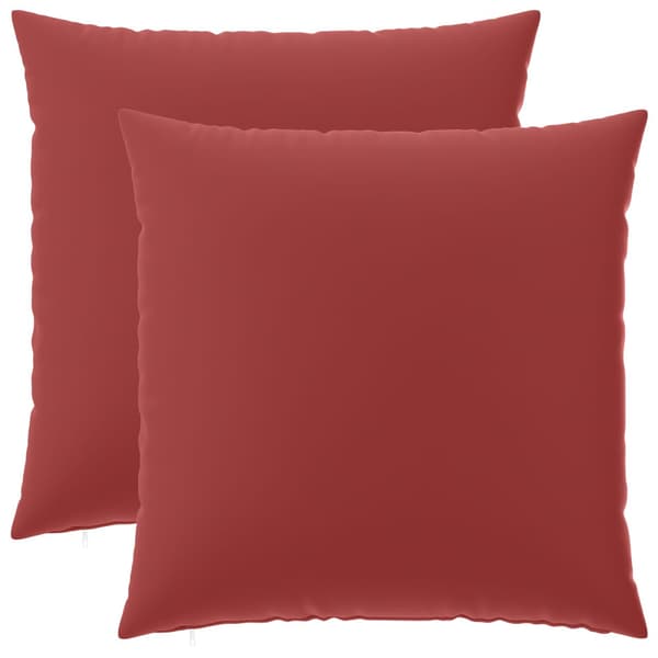 Kuddöverdrag 2 st HEERLEN Vinröd 60 x 60 cm Polyester