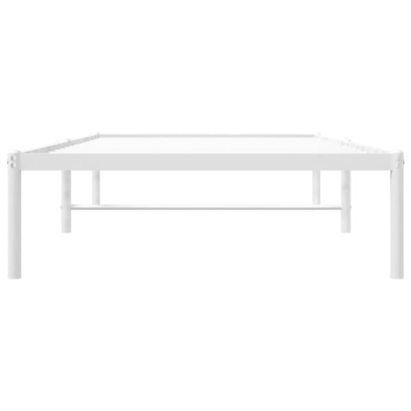 Sängram metall vit 90x200 cm