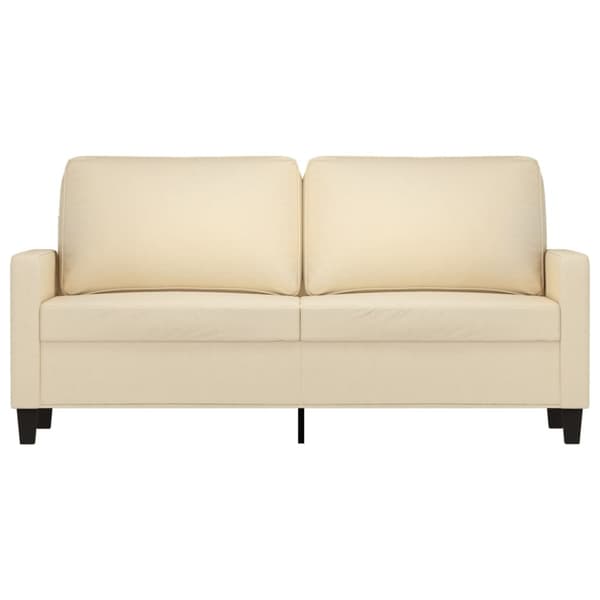 2-sitssoffa gräddvit 140 cm tyg