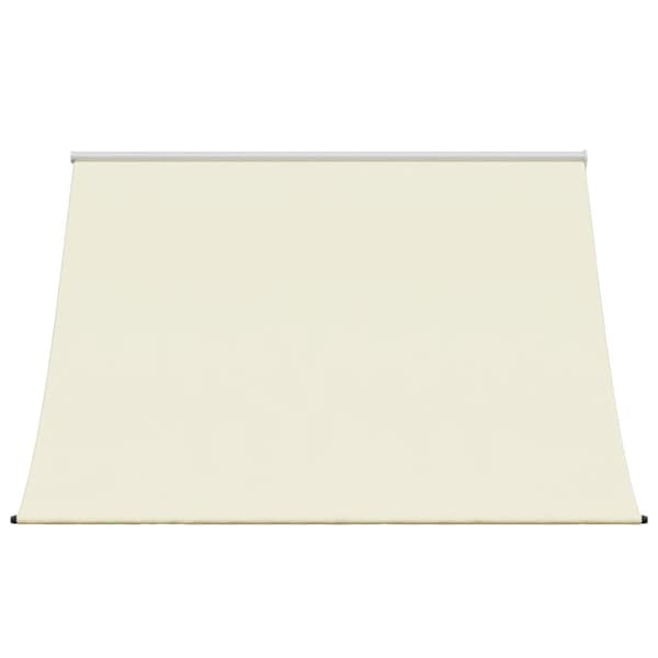 Infällbar markis gräddvit 200x150 cm tyg och stål