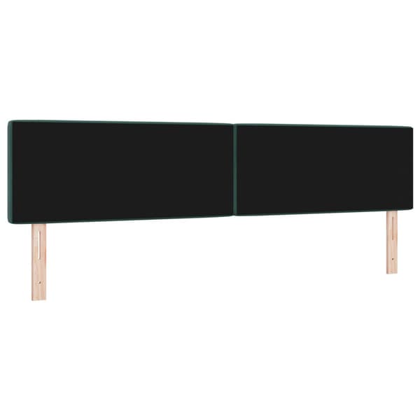 Huvudgavel Mörkgrön 200 cm Sammet