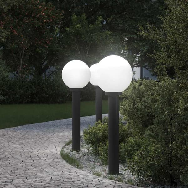 Pollare 3 st 80 cm svart IP44