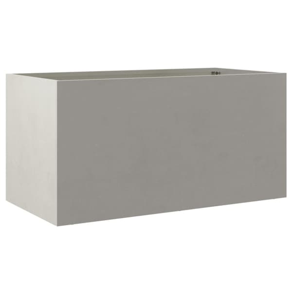 Odlingslåda silver 62x30x29 cm rostfritt stål