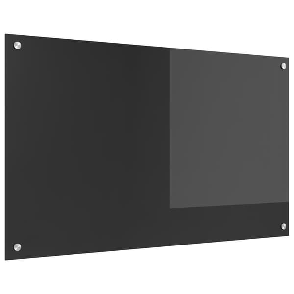 Köksskydd Mörkgrå 100 x 60 cm härdat glas