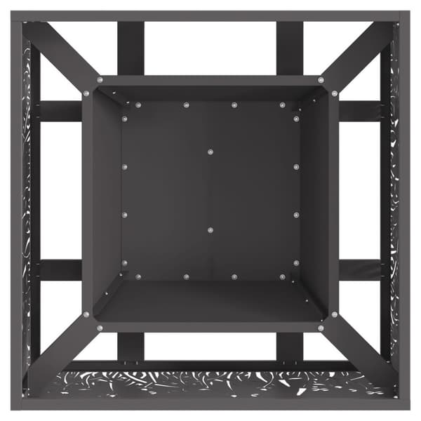 Eldstad Svart 60 x 60 x 30 cm Stål