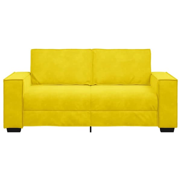 2-sitssoffa gul 180x78x84 cm sammet