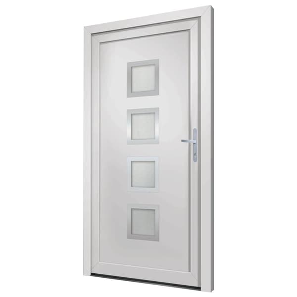 Ytterdörr vit 108x200 cm PVC