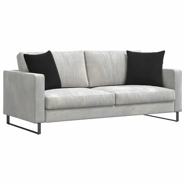 Sofakuddar 2 pcs Svart 45 x 45 cm Kordread tyg