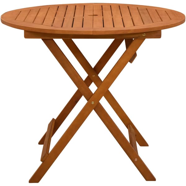 Hopfällbart trädgårdsbord Brun Ø 90 x 75 cm