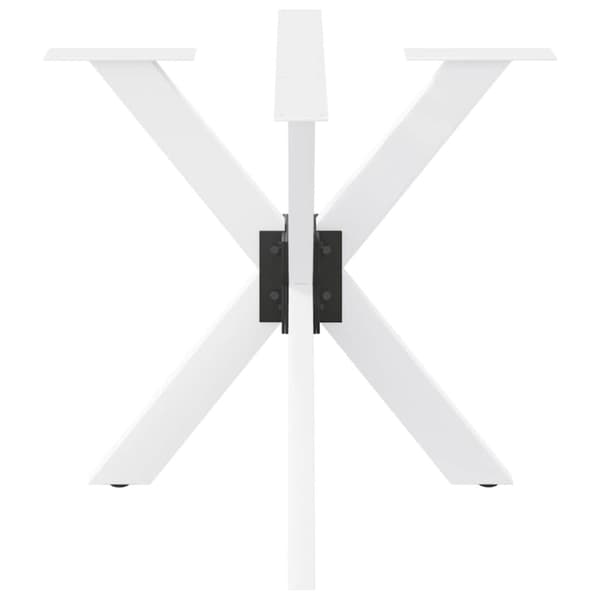 Matbordsben spindelformad vit 85x85x(72-73) cm stål