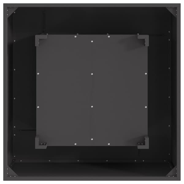 Eldstad Svart 80 x 80 x 40 cm Stål