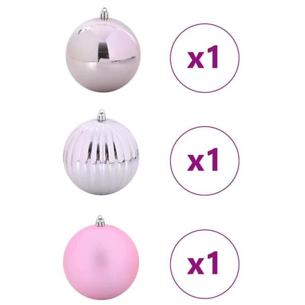 Julkula Set XXL 3 pcs Rosa Plast
