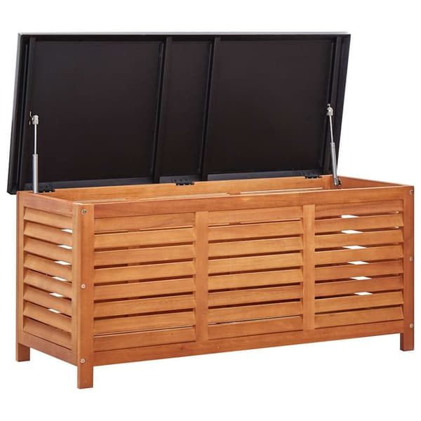 Dynbox 117x50x55 cm massivt eukalyptusträ