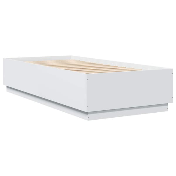Sängram Vit 80 x 200 cm Konstruerat trä