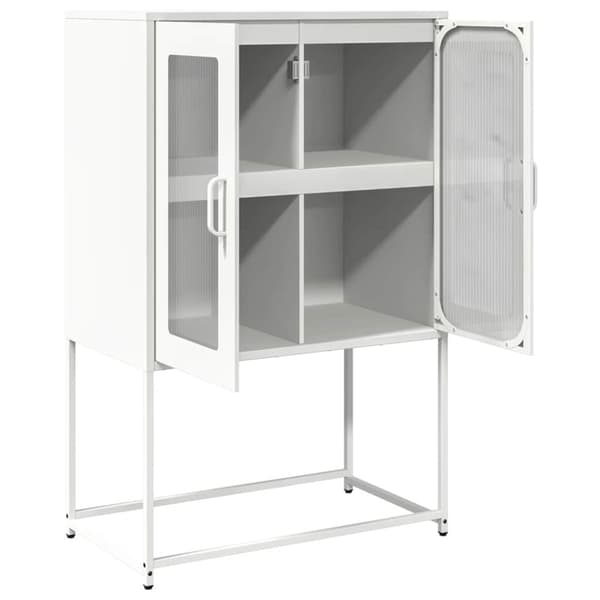 Högbord vit 68x39x107 cm stål