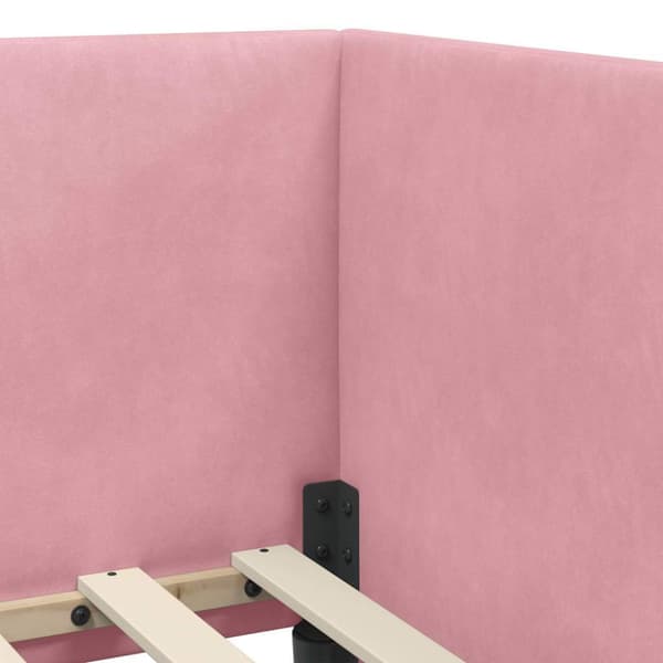 Hörn Sängram Rosa 90 x 190 cm Sammet