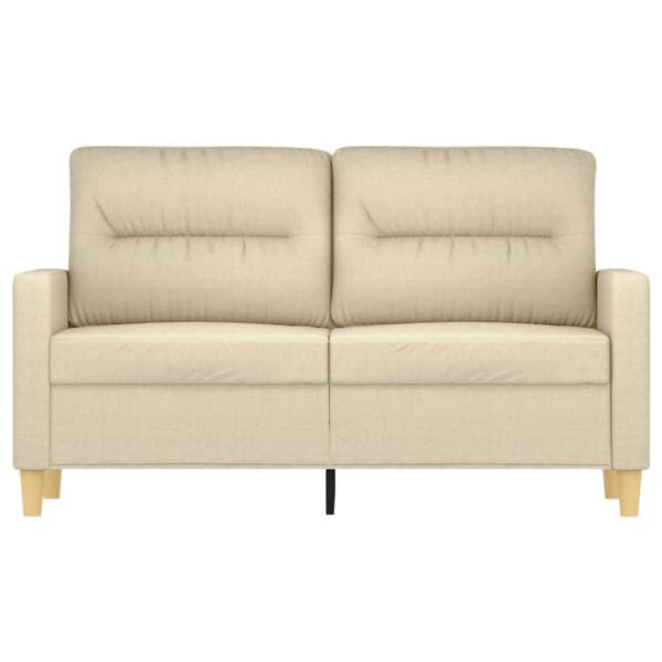 2-sitssoffa gräddvit 120 cm tyg