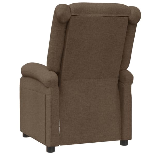 Reclinerfåtölj brun tyg