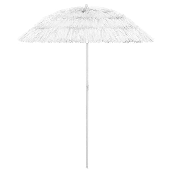 Strandparasoll Hawaii vit 180 cm