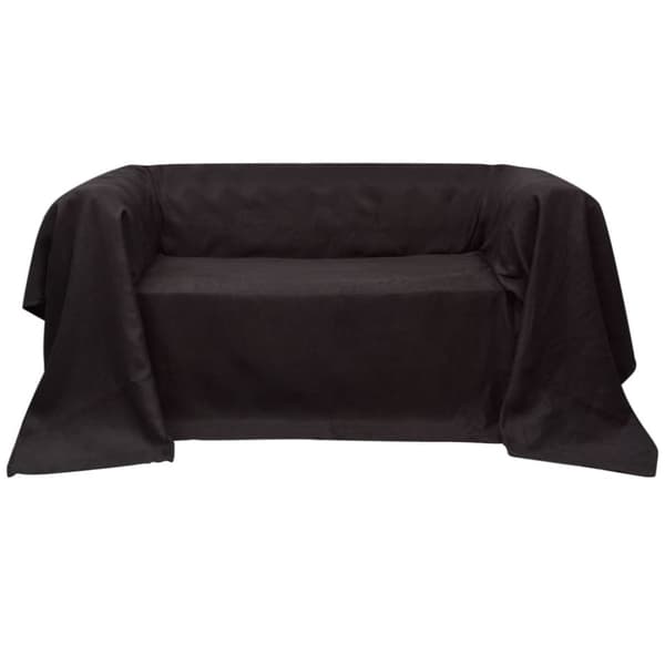 Sofföverdrag i micromocka 270 x 350 cm brun