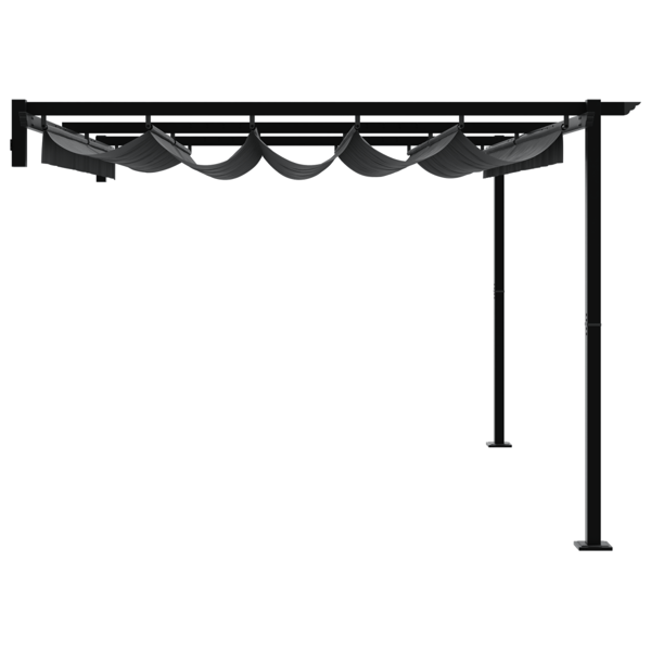 Paviljong Antracit 400 x 300 x 200 cm Polyester