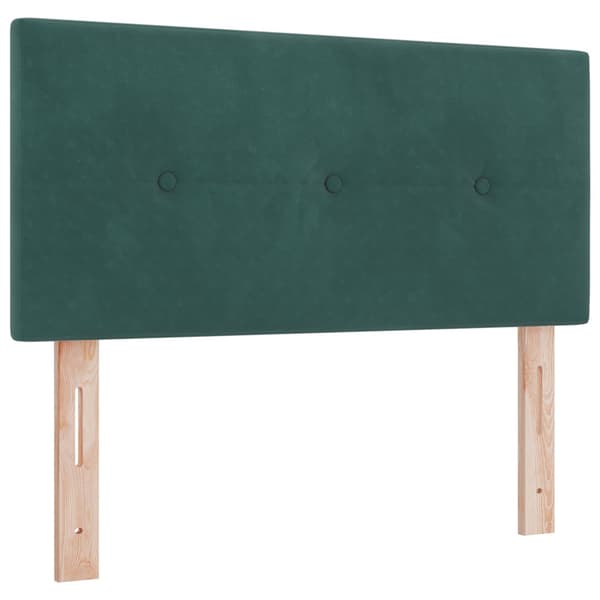 Huvudgavel Mörkgrön 90 cm Sammet