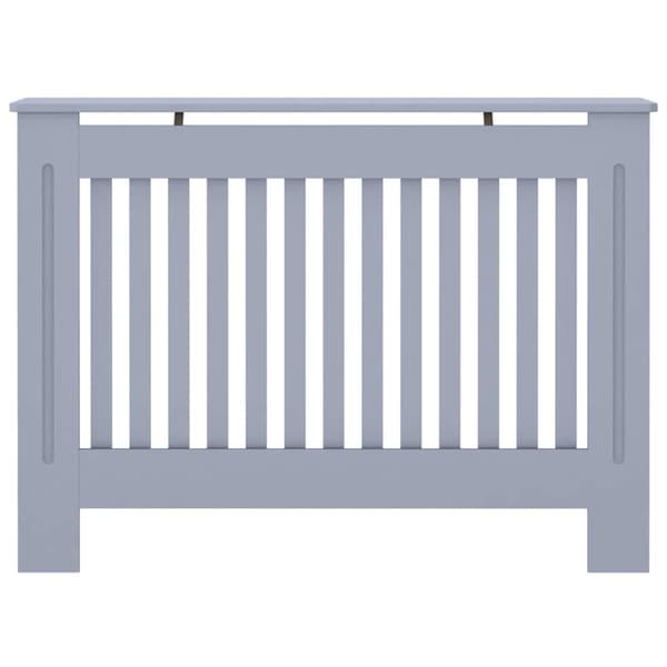 Radiatorlock 2 pcs Grå 112 x 19 x 81,5 cm Konstruerat trä