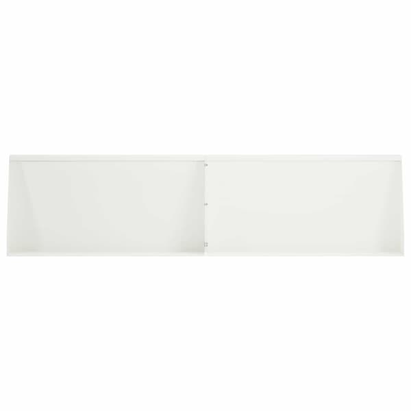 Stödvägg 2 st 80 x 12 x 30 cm Stål Vit