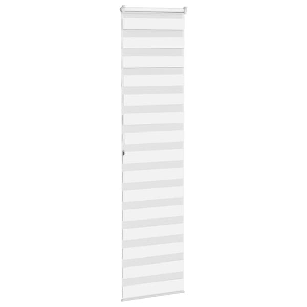 Rullgardin zebra vit 65x200 cm tyg bredd 60,9 cm polyester