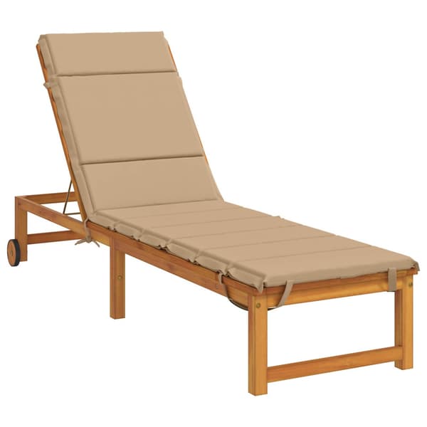 Solstol Kudde GEMERT 100% Polyester Sand 200 x 50 x 3 cm