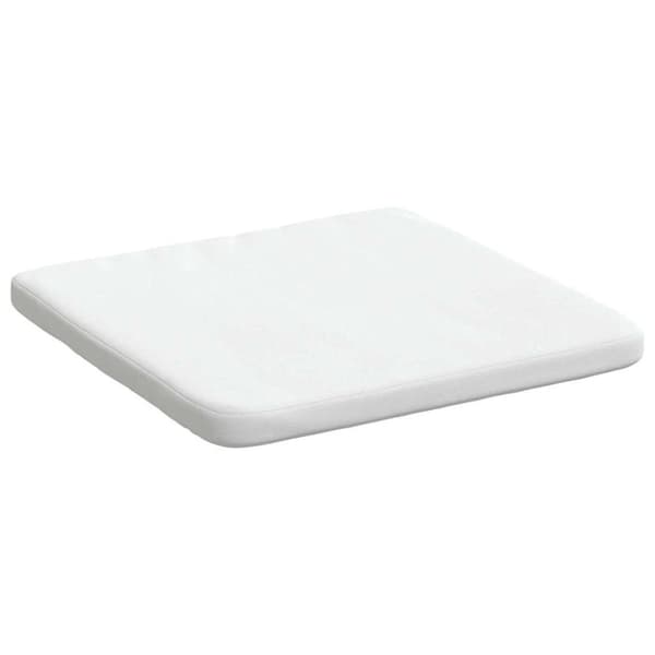 Sittkuddar 4 pcs Vit 40 x 40 x 3 cm tyg