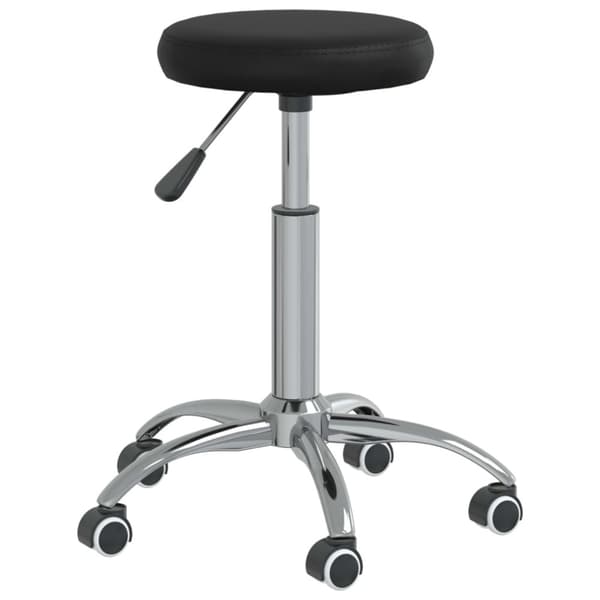 Matstol konstläder svart