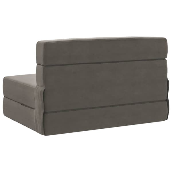 Fällbar Soffbed Ljusgrå 70 x 72 x 60 cm Tyg